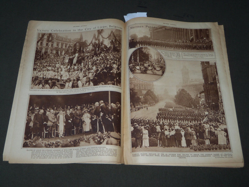 1919 AUGUST 21 MID-WEEK PICTORIAL MAGAZINE SECTION - 2D DIVISION PARADE - J 3254