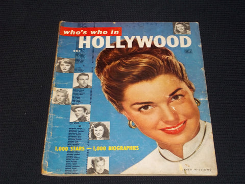 1949 WHO'S WHO IN HOLLYWOOD MAGAZINE - ESTHER WILLIAMS FRONT COVER - E 13682