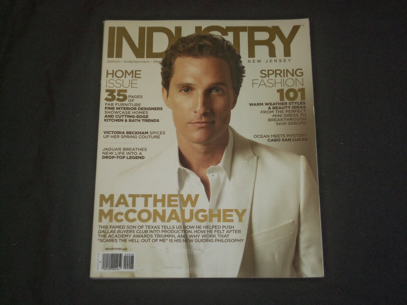 2014 MARCH/APRIL INDUSTRY NEW JERSEY MAGAZINE- MATTHEW MCCONAUGHEY COVER - B 886