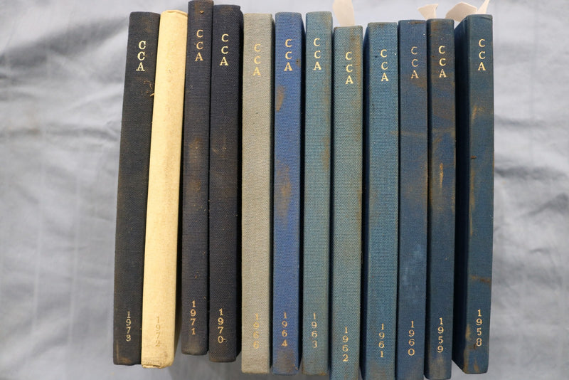 1958-1973 THE CRUISING CLUB OF AMERICA-HARDCOVER BOUND VOLUMES -LOT OF 12- KD 6Q