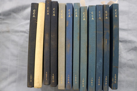 1958-1973 THE CRUISING CLUB OF AMERICA-HARDCOVER BOUND VOLUMES -LOT OF 12- KD 6Q