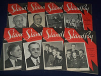 1938 STANDBY! PRAIRIE FARMER'S RADIO WEEKLY LOT OF 25 - GREAT COVERS - O 2347