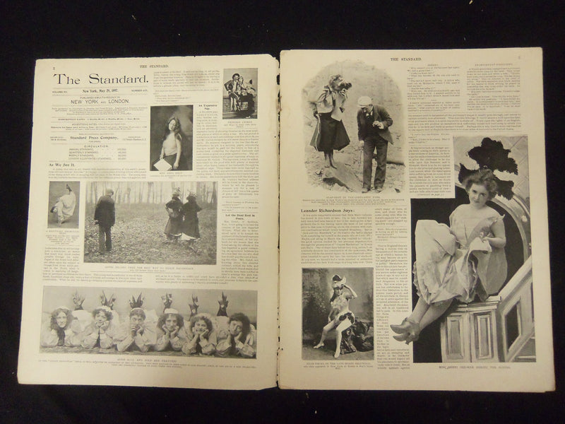 1897 MAY 29 THE STANDARD MAGAZINE - A SOCIETY WOMAN'S CAREER - ST 3226