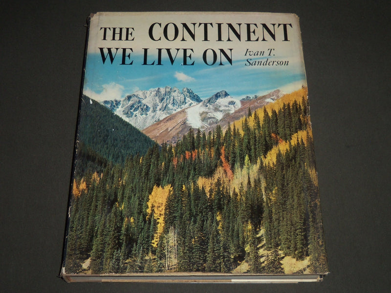 1964 THE CONTINENT WE LIVE ON BOOK BY IVAN T. SANDERSON - THIRD PRINTING- I 1113