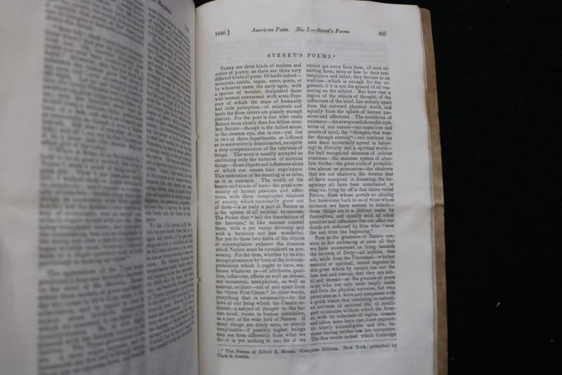 1846 APRIL THE AMERICAN REVIEW - A WHIG JOURNAL - TYPEE - MELVILLE - K 2395