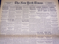 1936 SEPT 23 NEW YORK TIMES - 50,000 SEE LOUIS KNOCK OUT ETTORE - NT 2062