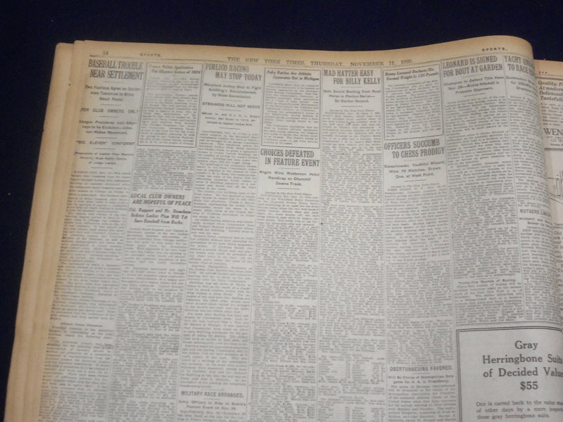 1920 NOVEMBER 11 NEW YORK TIMES - PAYNE, HURLEY SCHWAB, SHIP INQUIRY - NT 8451