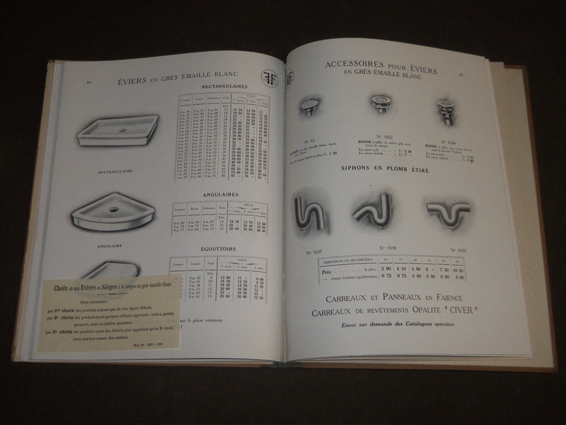 1913 JANUARY FAVRE FRERES LYON APPAREILS SANITAIRES FRENCH CATALOGUE - FR 357