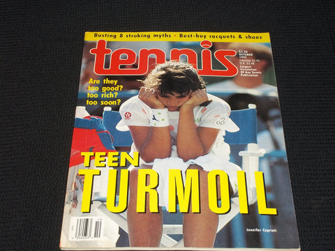 1992 OCTOBER TENNIS MAGAZINE - JENNIFER CAPIATI FRONT COVER - E 2207