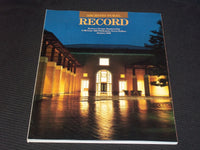 1988 JANUARY ARCHITECTURAL RECORD MAGAZINE - COLLEGES FRONT COVER - E 957