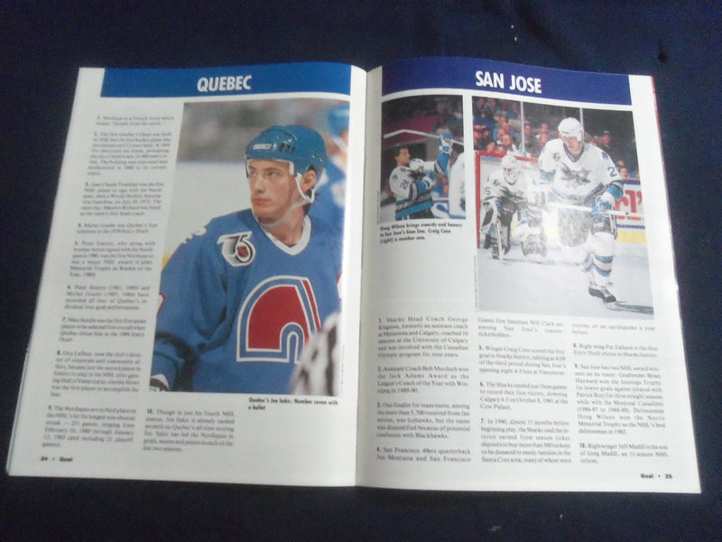 1991 NHL GOAL MAGAZINE - MARIO LEMIEUX COVER - VOLUME XIX, ISSUE 10 - SP 6483W