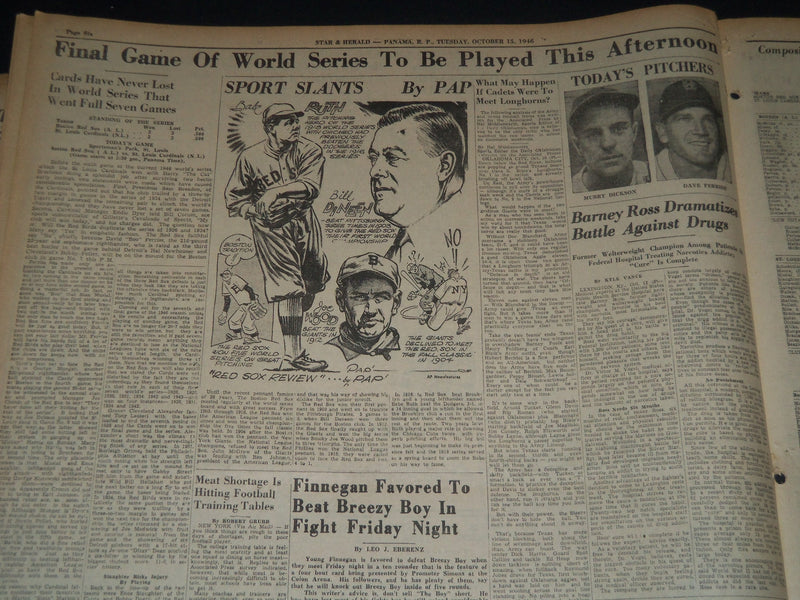 1946 OCTOBER 15 PANAMA STAR & HERALD - 11 NAZI LEADERS TO HANG TOMORROW- NT 7536