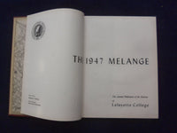 1947 THE MELANGE LAFAYETTE COLLEGE YEARBOOK - EASTON, PENNSYLVANIA - YB 3079