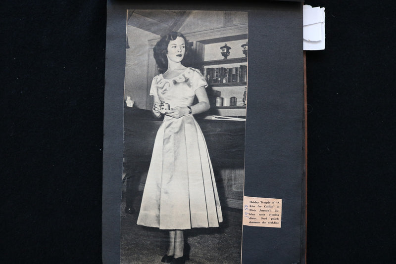 1948-1950 MOVIE STARS SCRAPBOOK - ELIZABETH TAYLOR - KATHERINE HEPBURN - E 24950