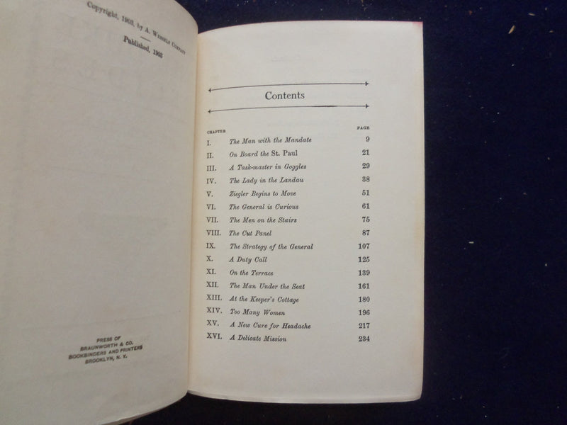 1903 THE DUKE DECIDES HARDCOVER BOOK BY HEADON HILL - KD 8370