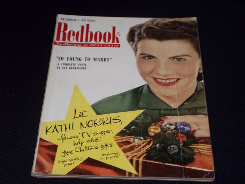 1951 DECEMBER REDBOOK MAGAZINE - KATHI NORRIS FRONT COVER - E 14010