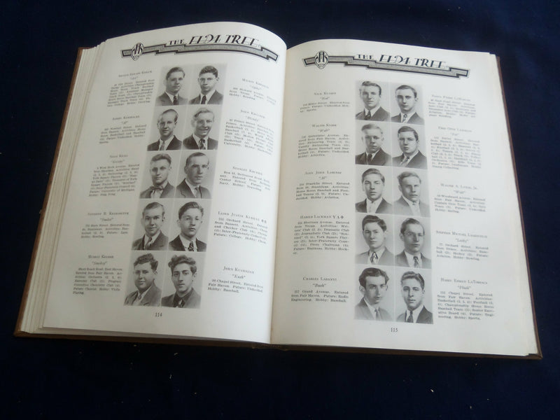 1937 THE ELM TREE NEW HAVEN HIGH SCHOOL YEARBOOK - NEW HAVEN, CT - YB 2688