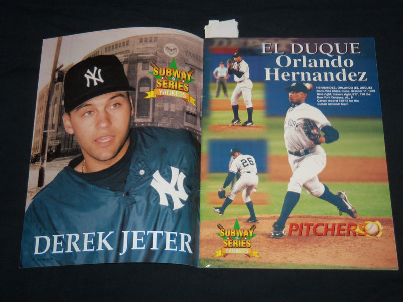 2001 METS - YANKEES SUBWAY SERIES MAGAZINE - DEREK JETER - MIKE PIAZZA - J 8697