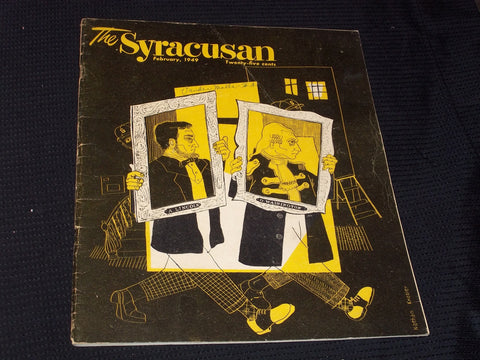 1949 FEBRUARY THE SYRACUSAN MAGAZINE - NICE ILLUSTRATED FRONT COVER - E 4787