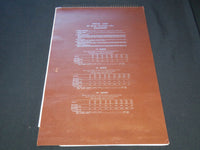 1957 THE GEORGE WASHINGTON HANGERS CALENDAR SALESMAN SAMPLE SHEETS BOOK - C 22