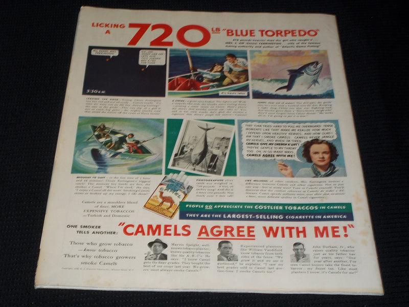 1938 AUGUST 27 COLLIER'S MAGAZINE - BEAUTIFUL ILLUSTRATED COVER - E 5024
