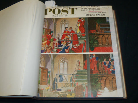 1958 MAY-JUNE SATURDAY EVENING POST MAGAZINE VOLUME - NORMAN ROCKWELL - KD 5956