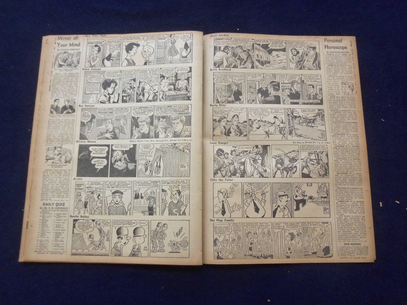 1958 JUNE 7 BOSTON RECORD AMERICAN NEWSPAPER-DEVER SLUR IN GOLDFINE LINK-NP 6277