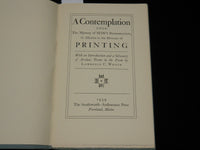 1939 A CONTEMPLATION MAN'S REGENERATION SOFTCOVER BOOK - J 6507