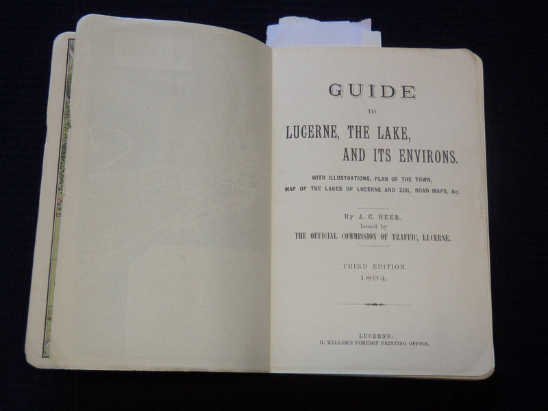 1894 LUCERNE - LAKE AND ENVIRONS GUIDE BOOK - J 7288