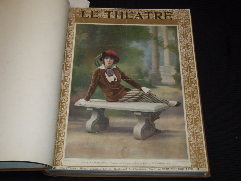 1912 JANUARY-JUNE LE THEATRE MAGAZINE BOUND VOLUME - 12 ISSUES - KD 2278D