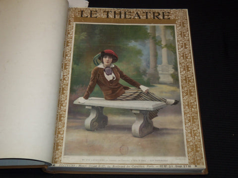 1912 JANUARY-JUNE LE THEATRE MAGAZINE BOUND VOLUME - 12 ISSUES - KD 2278D