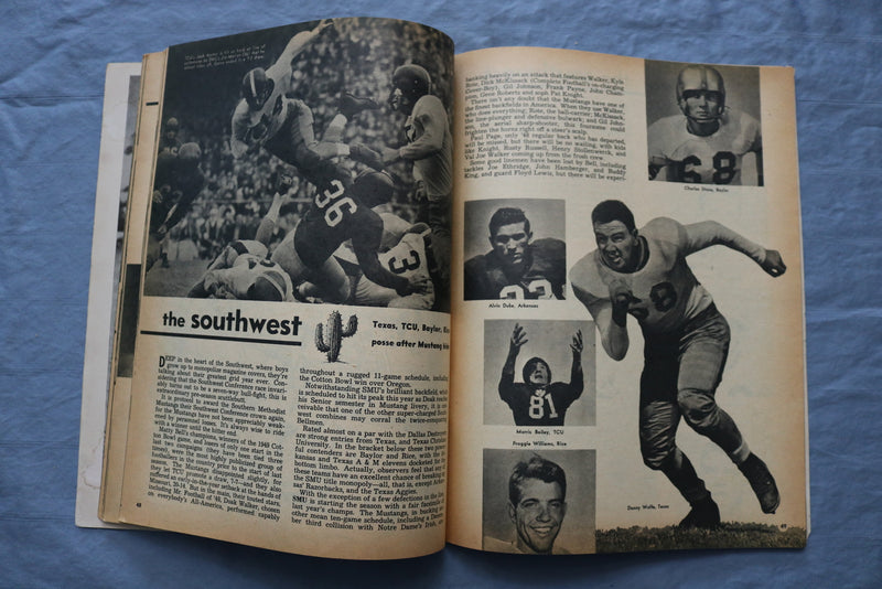 1949 COMPLETE FOOTBALL MAGAZINE - DICK MCKISSACK COVER - ST 5506S