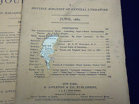 1880 APPLETON'S JOURNAL LOT OF 12 ISSUES COMPLETE YEAR - NICE STORIES - WR 688