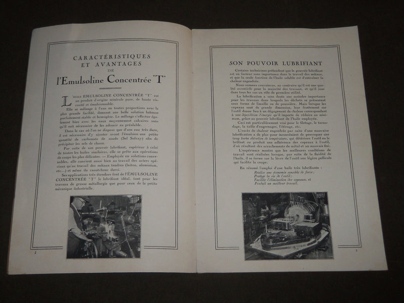 1920'S DU CHOIXD'UNE BONNE HUILE SOLUBLE METAUX FRENCH CATALOGUE - FR 589