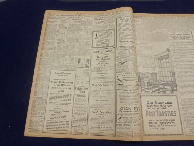 1918 AUGUST 12 NEW YORK TIMES - GERMANS VAINLY TRY TO HALT ALLIES - NT 9192