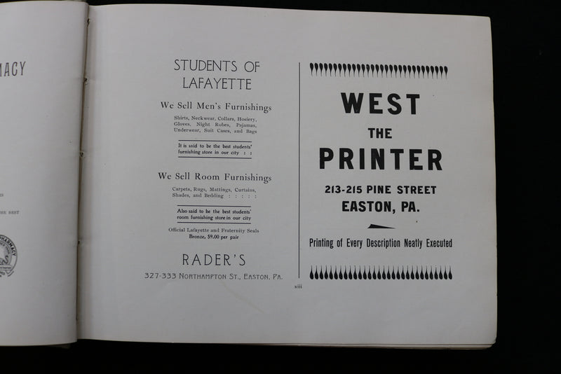 1908 THE MELANGE LAFAYETTE COLLEGE YEARBOOK - EASTON, PENNSYLVANIA - YB 3498