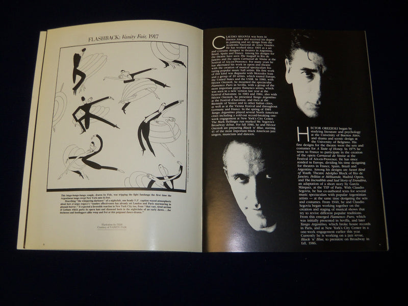 1986 TANGO ARGENTINO DANCE PROGRAM - NICE PHOTOS - MEL HOWARD - DONALD - J 5118