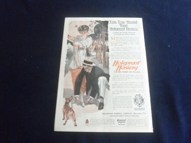 1914 APRIL 4 COLLIER'S MAGAZINE - THE PAINTED SCENE - APRIL FOOL - ST 7094