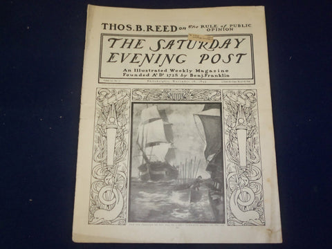 1899 NOV 18 THE SATURDAY EVENING POST MAGAZINE - RULE OF PUBLIC OPINION - B 6723
