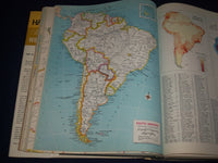 1969 HAMMOND'S MEDALLION WORLD ATLAS - GREAT COLOR MAPS - 11.5