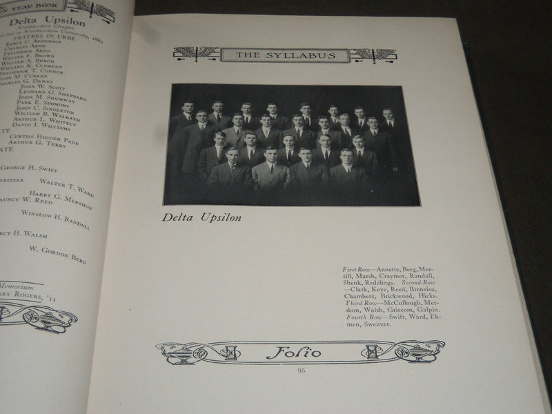 1911 THE SYLLABUS NORTHWESTERN UNIVERSITY YEARBOOK VOLUME 26 - PHOTOS - YB 1012