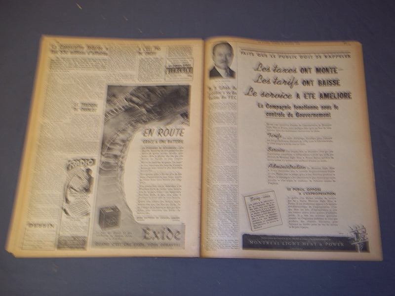 1944 FEB 12 LA PATRIE NEWSPAPER-ALLIES REPRENNENT L'OFFENSIVE DEVANT ROME-FR2389