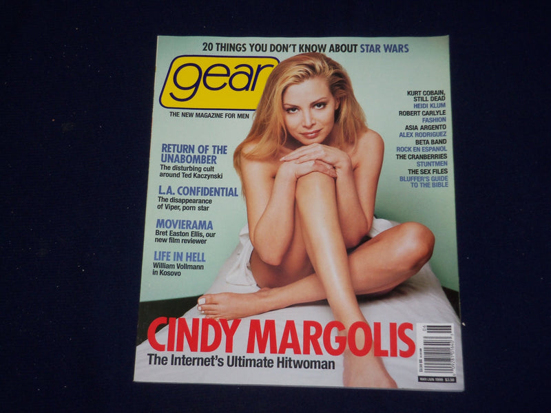 1999 MAY/JUNE GEAR MAGAZINE - CINDY MARGOLIS COVER - SP 9692