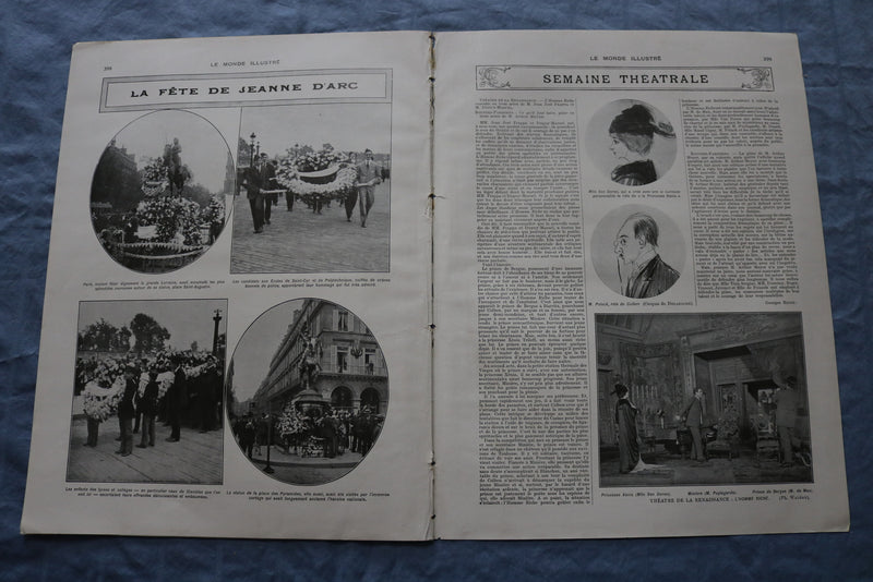 1914 MAY 30 LE MONDE ILLUSTRE MAGAZINE -LE VOYAGE DU PRESIDENT- FRENCH - NP 8434