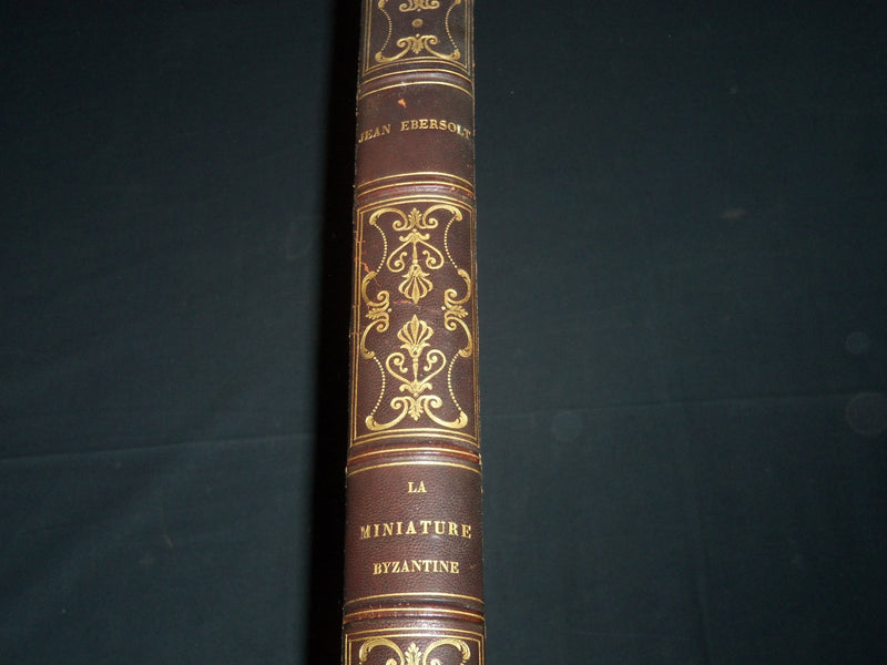 1926 LA MINIATURE BYZANTINE VOLUME BY JEAN EBERSOLT - GREAT PLATES - Z 43