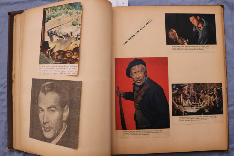 GARY COOPER & INGRID BERGMAN FOR WHOM THE BELLS TOLL SCRAPBOOK - E 26466