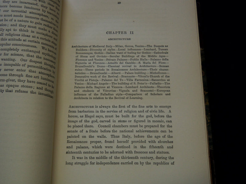 1900 RENAISSANCE IN ITALY BOOK BY JOHN ADDINGTON SYMONDS - KD 7660