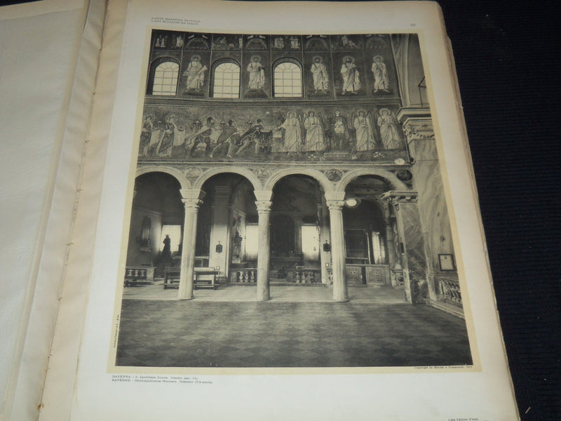 1912 L' ART BISANTINA IN ITALIA VOLUME BY A. COLASANTI - 100 PLATES - Z 261