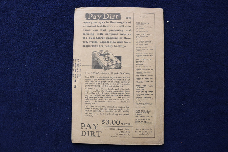1947 ORGANIC GARDENING MAGAZINE - LOT OF 3 - K 1544