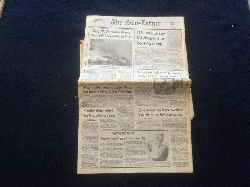1990 OCT 18 THE STAR-LEDGER NEWSPAPER -NEWARK, NJ-RT. 78 CRASH KILLS ONE-NP 6129
